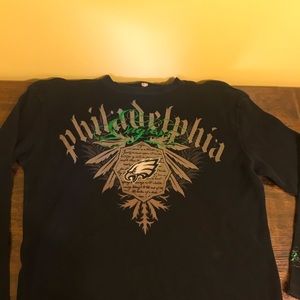 NFL Philadelphia eagles long sleeve black shirt size 4xl